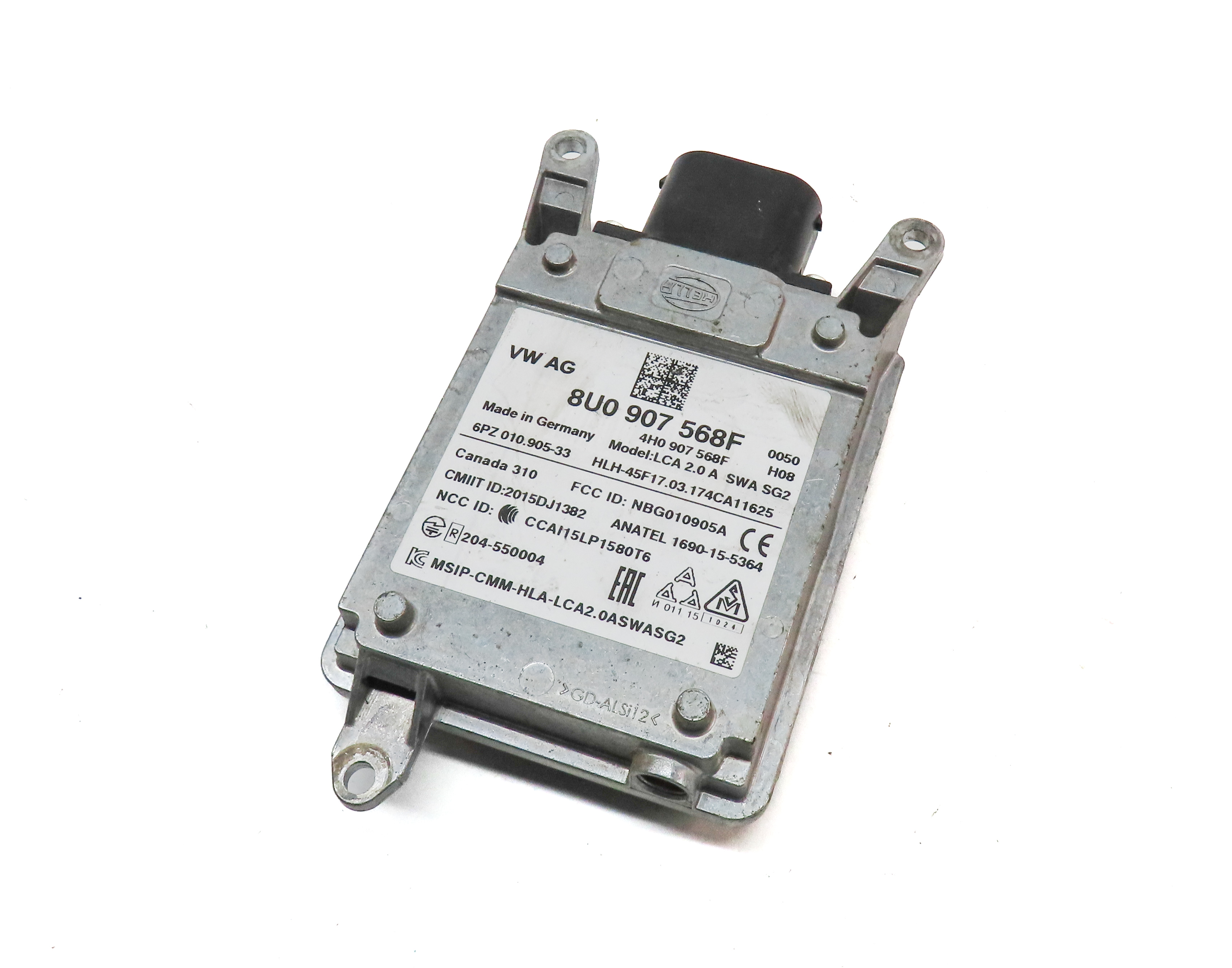 2015-2018 AUDI Q3 (8U) REAR LEFT DRIVER BLIND SPOT RADAR SENSOR MODULE — exact item pictured